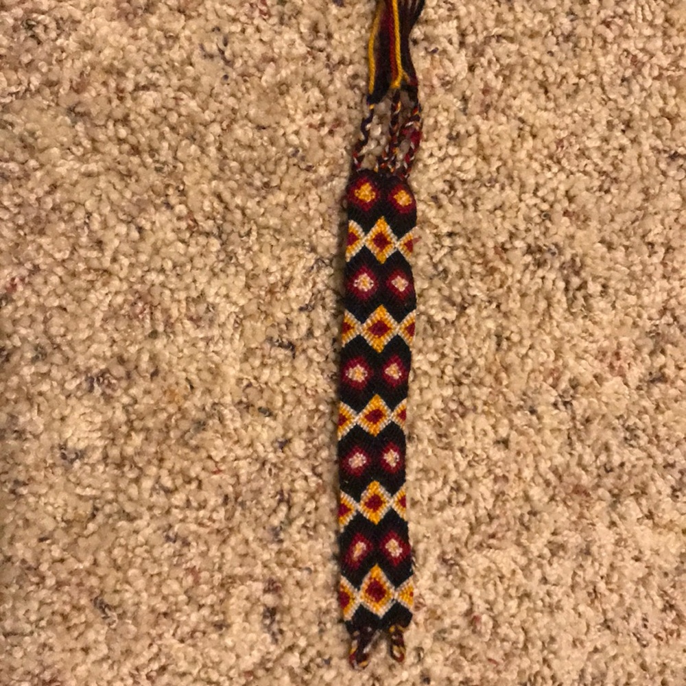 Hand woven bracelet multicolored